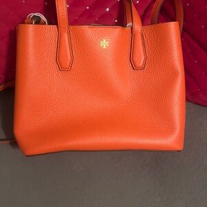 Tory Burch NWT Orange Bucket Bag